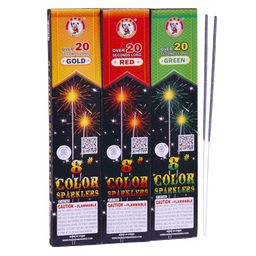 # 8 Color Sparkler 12 Pack